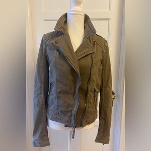 Cotton moto jacket